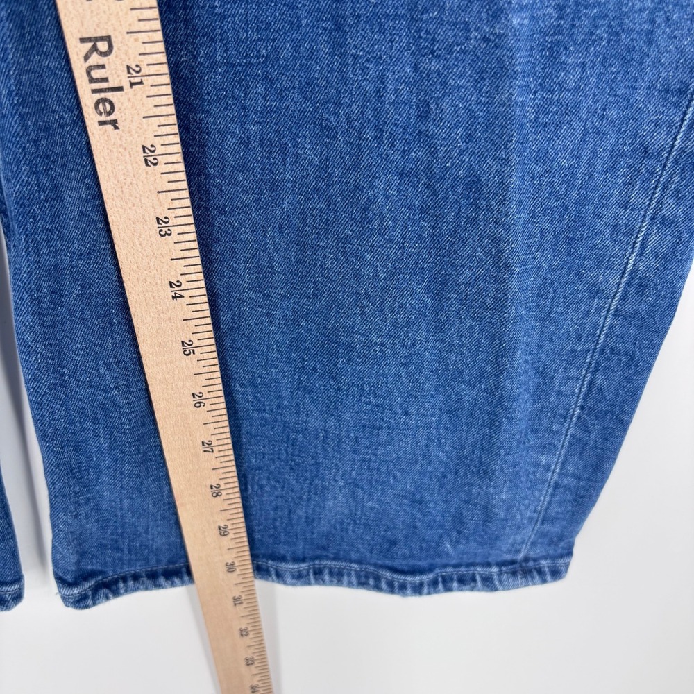Paige Sasha Jeans Womens 28 Blue High Rise Wide Leg Stefania Distressed Denim - Picture 3 of 10